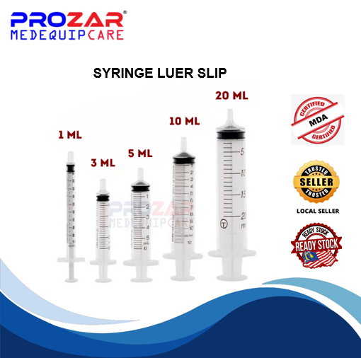 SYRINGE LUER SLIP CENTRE PROZAR MEDEQUIPCARE SYRINGE LUER SLIP CENTRE PROZAR MEDEQUIPCARE