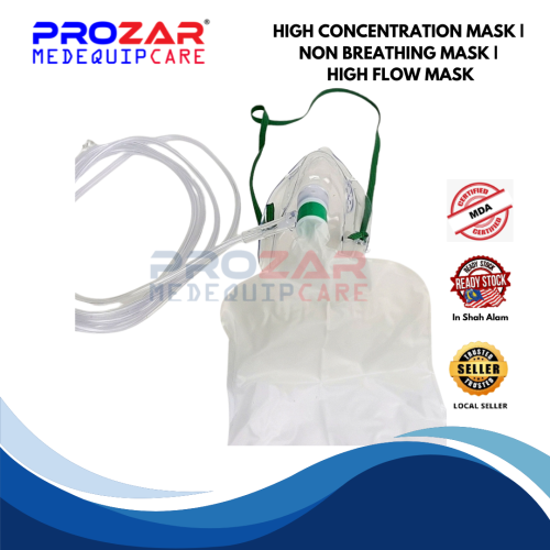 HIGH CONCENTRATION MASK / NON- REBREATHING MASK - PROZAR MEDEQUIPCARE