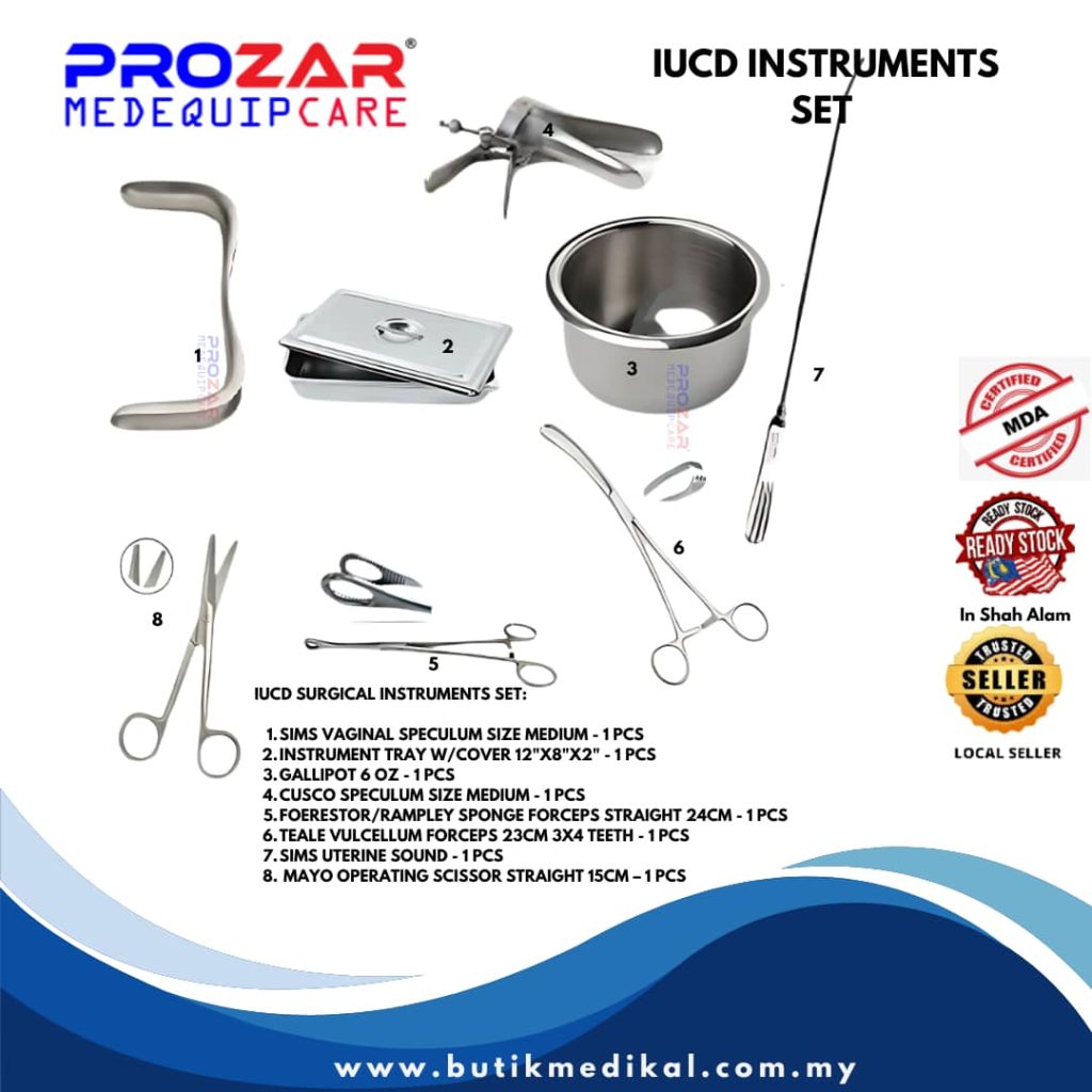 Icd Set Instrument IUCD INSTRUMENTS SET SURGICAL MEDICAL USE - PROZAR MEDEQUIPCARE